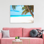 Canvas Kunst-Tropisch Paradijs Afdruk (Insitu (Woonkamer))