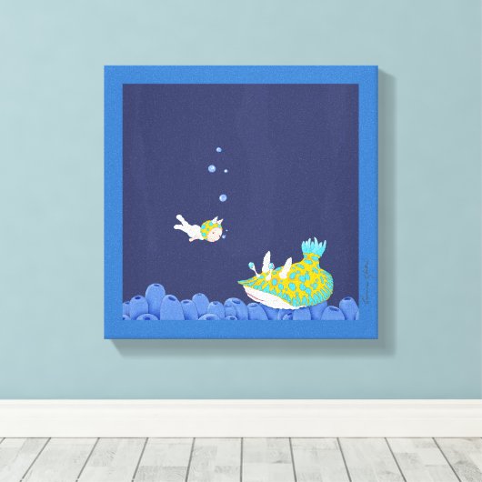 canvas kunst van Cristina Ghelfi (Insitu (Houten vloer))