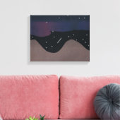 Canvas Kunst van de nachtelijke hemel (Insitu (Woonkamer))