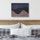Canvas Kunst van de nachtelijke hemel (Insitu (Slaapkamer))