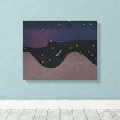 Canvas Kunst van de nachtelijke hemel (Insitu (Houten vloer))