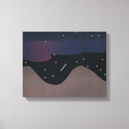 Canvas Kunst van de nachtelijke hemel