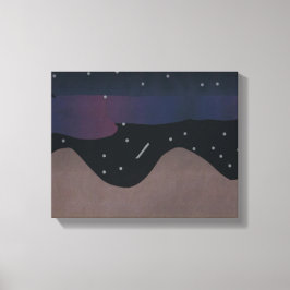 Canvas Kunst van de nachtelijke hemel