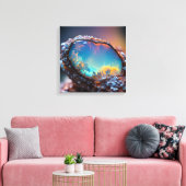 Canvas Kunst (Vuur Opal-5) (Insitu (Woonkamer))