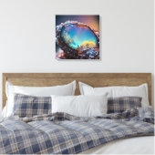 Canvas Kunst (Vuur Opal-5) (Insitu (Slaapkamer))