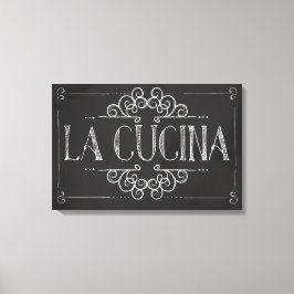 Canvas "La Cucina" Afdruk