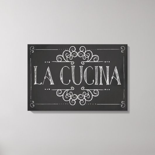 Canvas "La Cucina" Afdruk (Voorkant)