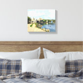 CANVAS: Lake Harriet Parkway, Mpls, MN_ Canvas Afdruk (Insitu (Slaapkamer))