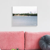 CANVAS: Lake Harriet Parkway & Mpls., Skyline, MN_ Canvas Afdruk (Insitu (Woonkamer))