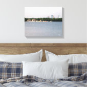 CANVAS: Lake Harriet Parkway & Mpls., Skyline, MN_ Canvas Afdruk (Insitu (Slaapkamer))