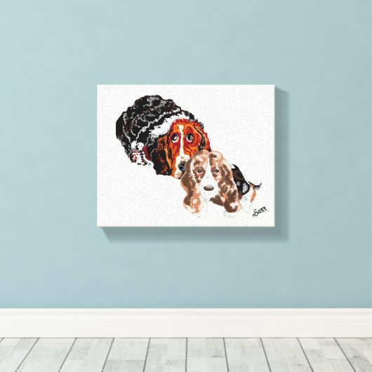 Canvas: Lazy Day Canvas Afdruk (Insitu (Houten vloer))