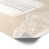canvas & luidop Zitplaats Grafiek 8 Tabellen Poster (Hoek)