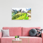 Canvas Machu Picchu, Cusco - Peru (Insitu (Woonkamer))