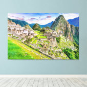 Canvas Machu Picchu, Cusco - Peru (Insitu (Houten vloer))