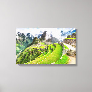 Canvas Machu Picchu, Cusco - Peru Afdruk