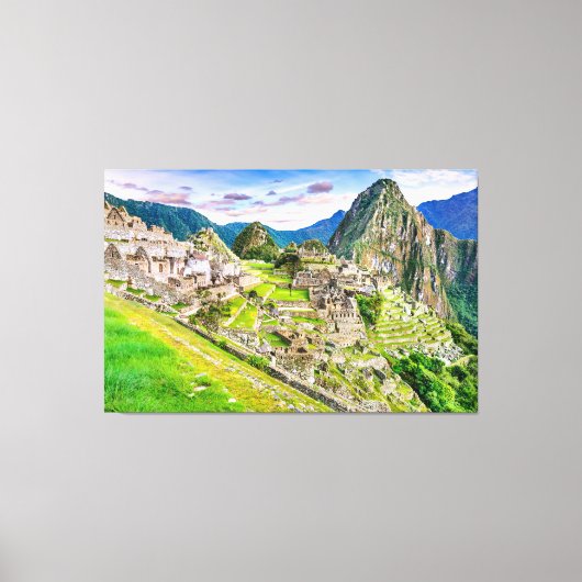 Canvas Machu Picchu, Cusco - Peru Afdruk (Voorkant)