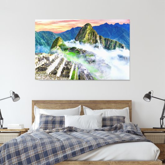 Canvas Machu Picchu, Cusco - Peru Afdruk (Insitu (Slaapkamer))