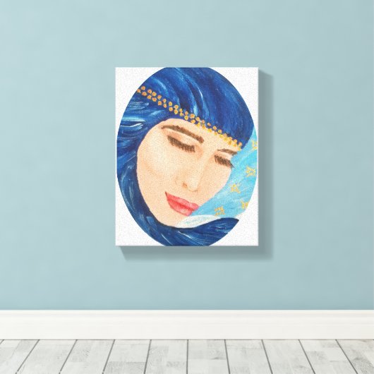 Canvas "Madonna van het blauwe licht" ©2008 (Insitu (Houten vloer))