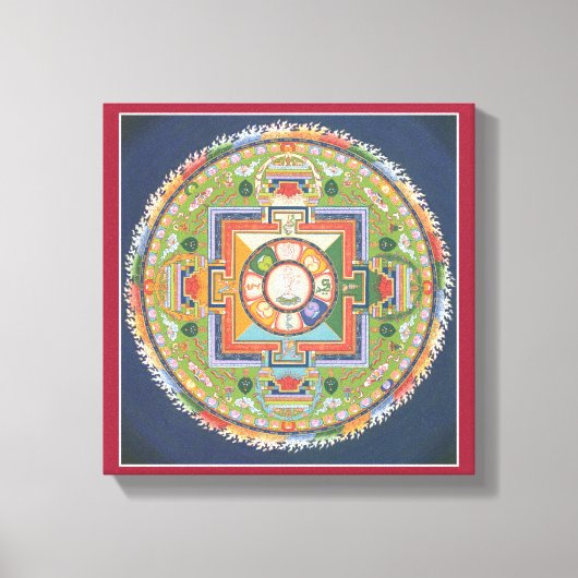 CANVAS - Mandala van Boeddha van Compassie (Voorkant)