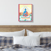 CANVAS - Medicijn Boeddha - Boeddha van genezende  Afdruk (Insitu (Slaapkamer))