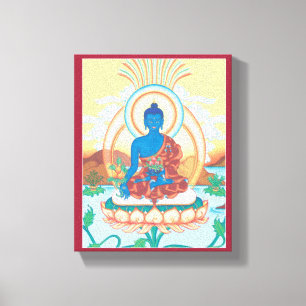 CANVAS - Medicine Buddha - Boeddha van de helingsk Afdruk