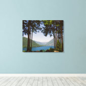 Canvas meer Cushman Summer 3-panelen Afdruk (Insitu (Houten vloer))