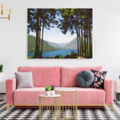 Canvas meer Cushman Summer 3-panelen Afdruk (Insitu (Woonkamer))