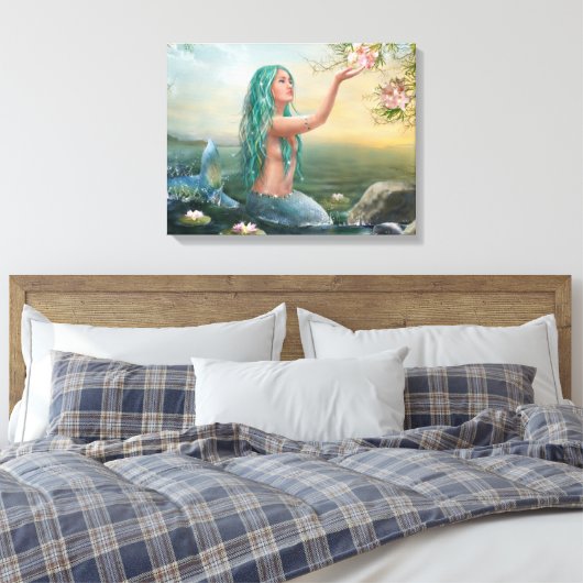 Canvas " Mermaid Ariel " (Insitu (Slaapkamer))