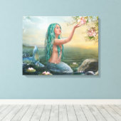 Canvas " Mermaid Ariel " Afdruk (Insitu (Houten vloer))