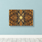 Canvas met abstract grote afdruk (Insitu (Houten vloer))