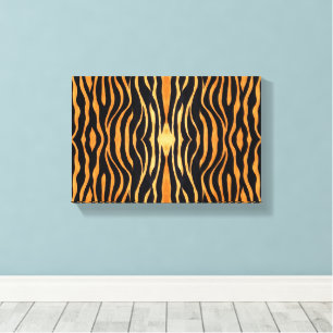 Canvas met abstract grote afdruk