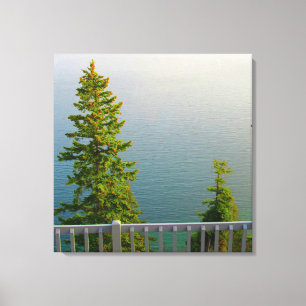 Canvas met boom afdruk
