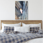 canvas met boomengel afdruk (Insitu (Slaapkamer))