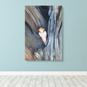 canvas met boomengel afdruk (Insitu (Houten vloer))