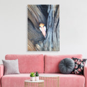 canvas met boomengel afdruk (Insitu (Woonkamer))