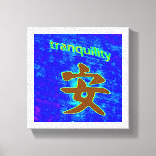 canvas met chinese tranquiliteit afdruk (Voorkant)