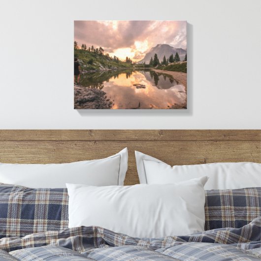 Canvas met een omwikkelde bergband (Insitu (Slaapkamer))