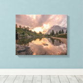 Canvas met een omwikkelde bergband (Insitu (Houten vloer))