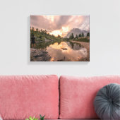 Canvas met een omwikkelde bergband afdruk (Insitu (Woonkamer))