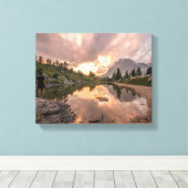 Canvas met een omwikkelde bergband afdruk (Insitu (Houten vloer))