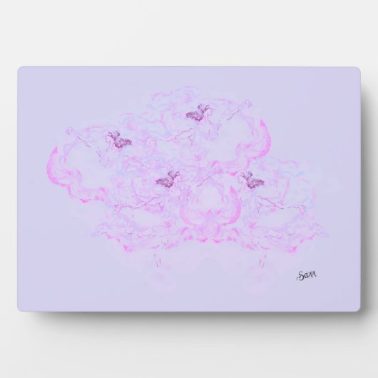 Canvas met ezel: Dans in de wind Fotoplaat (voorkant)