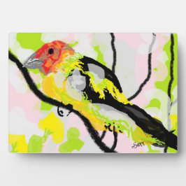 Canvas met Ezel: Tanagers Bird of Oregon Fotoplaat
