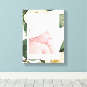 Canvas met groot wit Lijst (Insitu (Houten vloer))