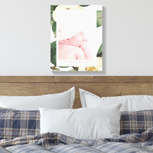 Canvas met groot wit Lijst Afdruk (Insitu (Slaapkamer))