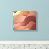 canvas met koperen oceaanbekleding afdruk (Insitu (Houten vloer))