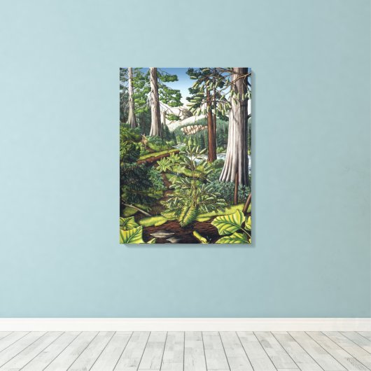 Canvas met landschapsschilderingen (Insitu (Houten vloer))