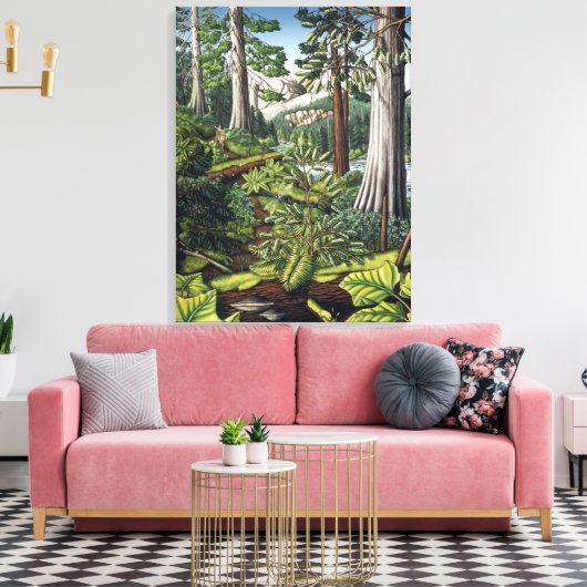 Canvas met landschapsschilderingen (Insitu (Woonkamer))