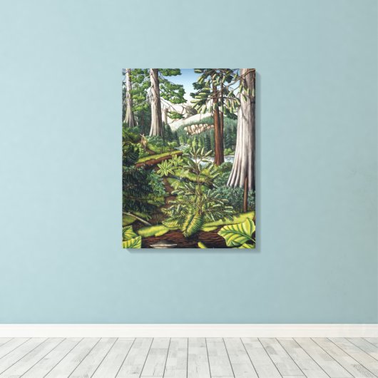 Canvas met landschapsschilderingen (Insitu (Houten vloer))