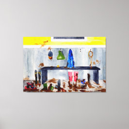 canvas met modderruimte