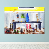 canvas met modderruimte afdruk (Insitu (Houten vloer))